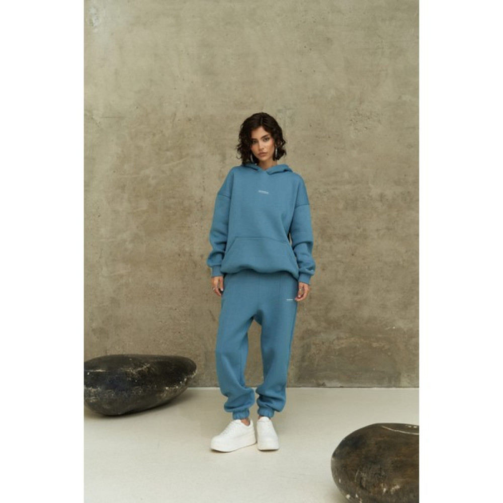 Mai Collection Minimal Baskı Bulut Mavi Eşofman Takım Kadın Eşofman Fiyatı