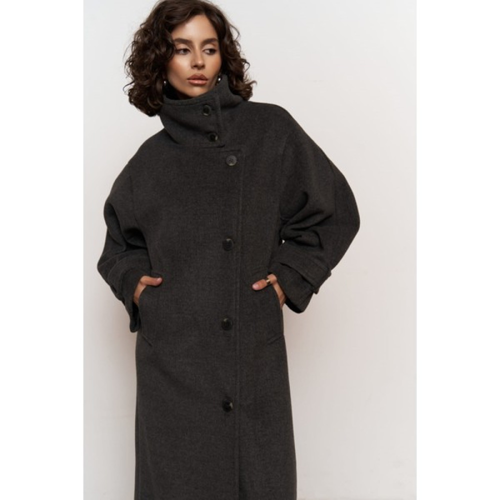 Mai Collection Onyx Antrasit Kaşe Kaban Kadın Kaban Fiyatı