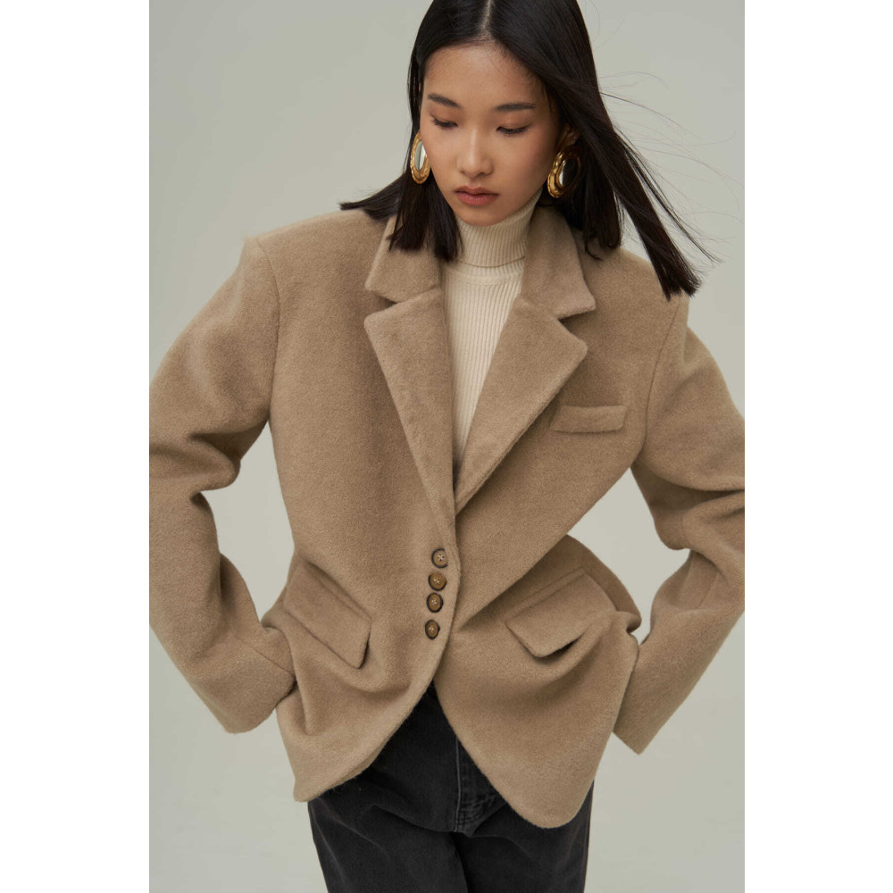 MAİ COLLECTİON Proenza Vizon Blazer Ceket M-L Beden Bayan Ceket Fiyatı