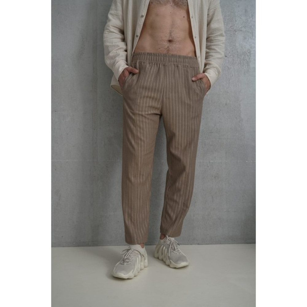 Mai Collection Robin Rachel Örme Kumaş Vizon Pantolon Erkek Pantolon Fiyatı