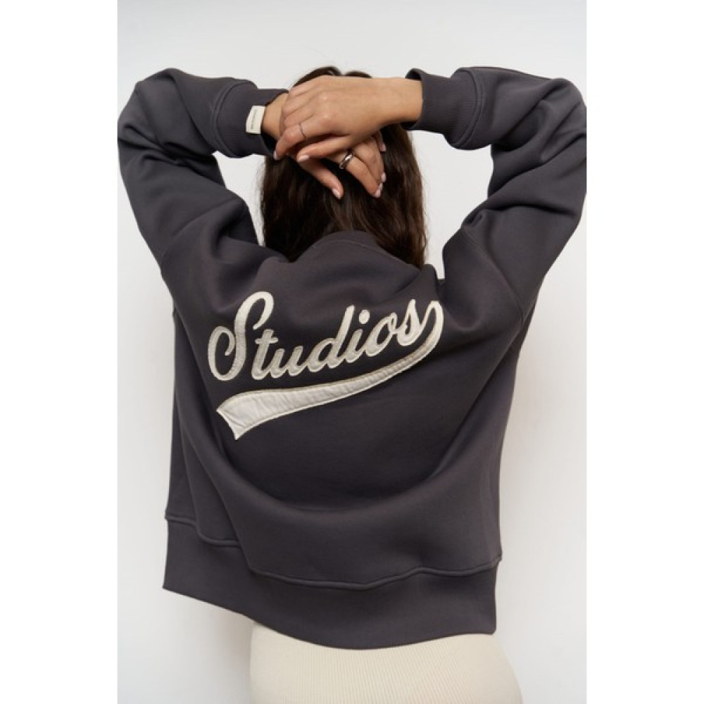 Mai Collection Street Studios Antrasit Oversize Sweatshirt Bayan Sweatshirt Fiyatı