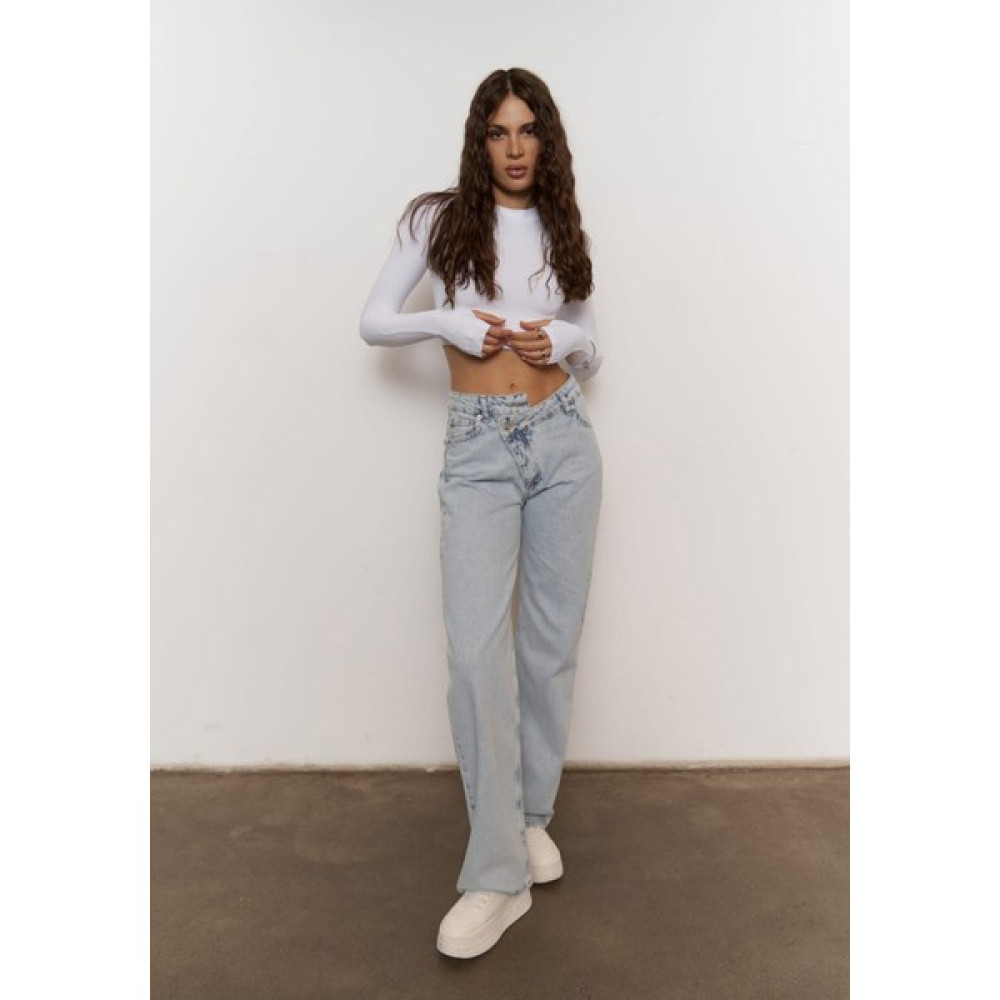 Mai Collection Verna Cross Mavi Kot Pantolon Bayan Jeans / Kot Pantolon Fiyatı