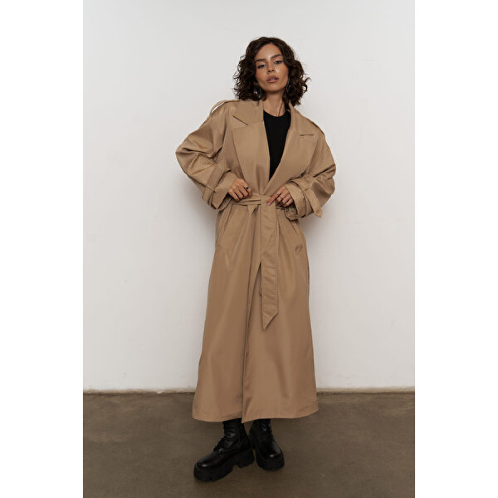 Mai Femme Bej Oversize Trençkot Kadın Trençkot Fiyatı