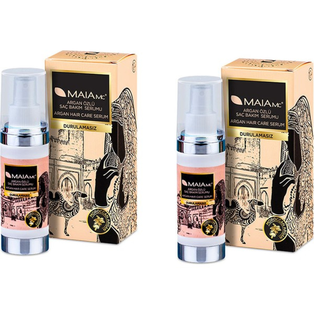 Maia Mc Argan Saç Bakım Serumu Durulamasız 100 ml x 2 Adet Saç Bakım Maskeleri & Serumlar & Spreyler Fiyatı