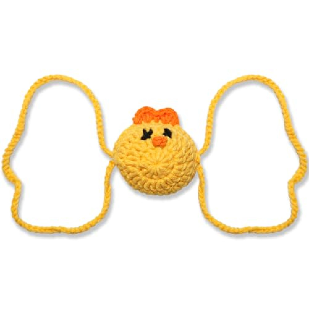 Maianruiy Hand Knitting Nose Warmer Fun Gift Animal Shape Nose Cover for Men Women Cold Weather Outdoor Activities Protection Dust Anti Cold Air(Yellow critters)