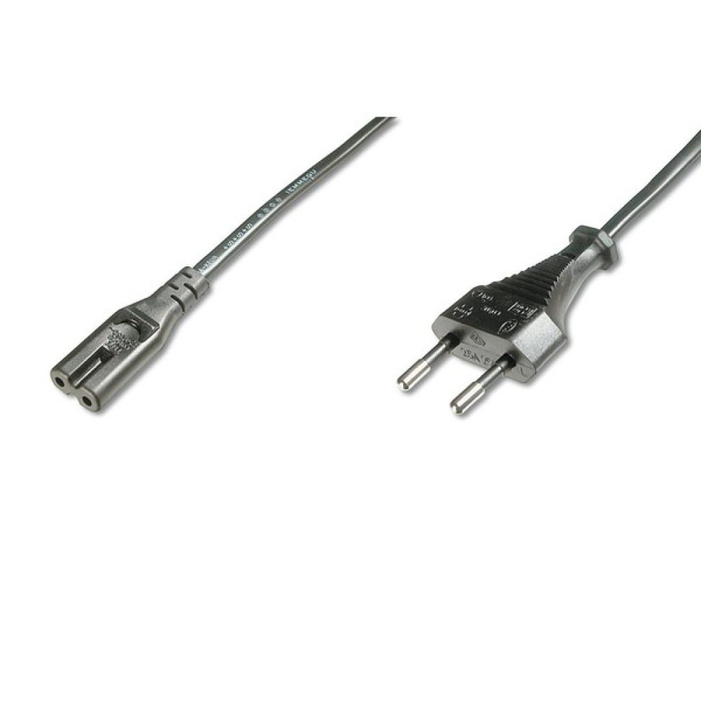 Mains Güç Kablosu, Euro C7 Erkek <==> Euro C7 Dişi, 1.80 Metre, H03Vvh2-F 2G 0.75Qmm Bilgisayar Çevirici ve Adaptörü Fiyatı