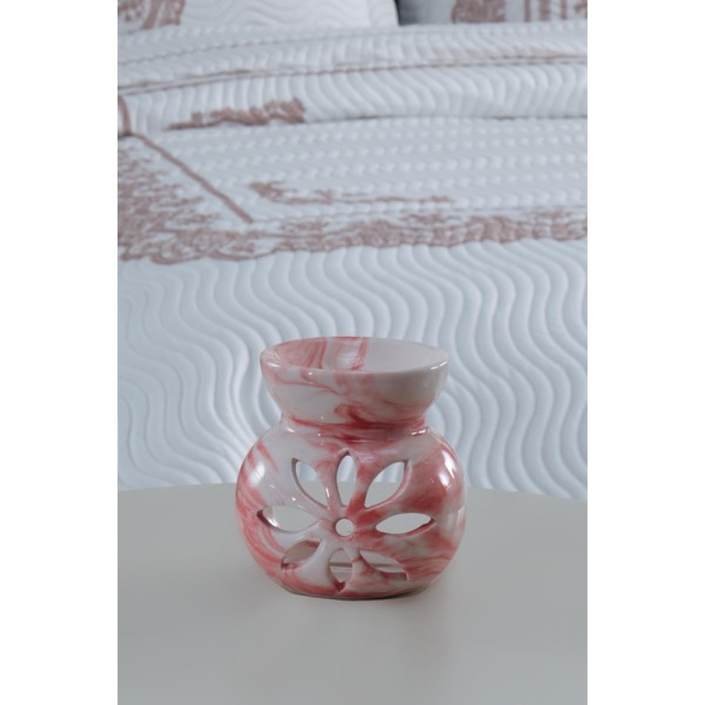 Maison Art Mood | Pembe | Seramik El Yapımı Buhurdanlık | Mumluk | Dekoratif Buhardanlık Şamdan Fiyatı
