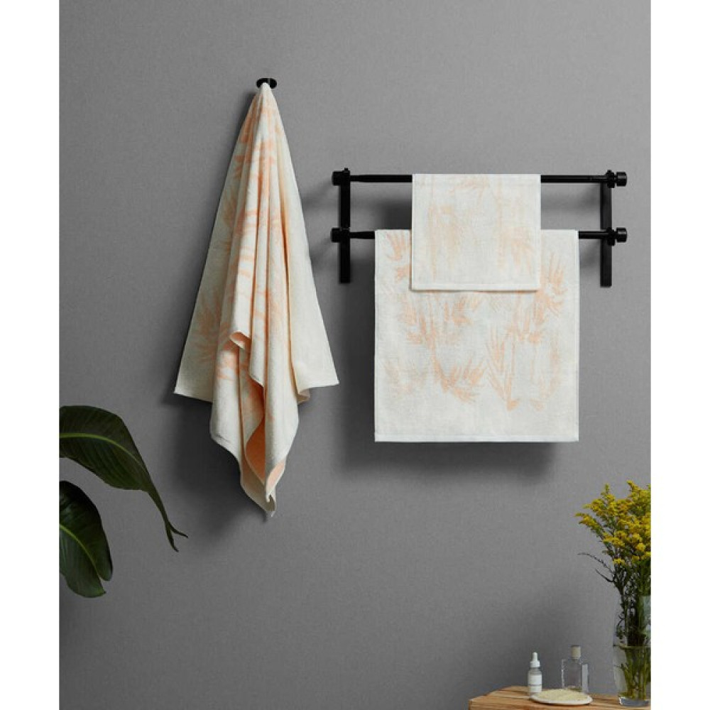 Maisonette Bamboo Leaf Havlu - Ekru - 30 x 50 cm Banyo Havlusu Fiyatı