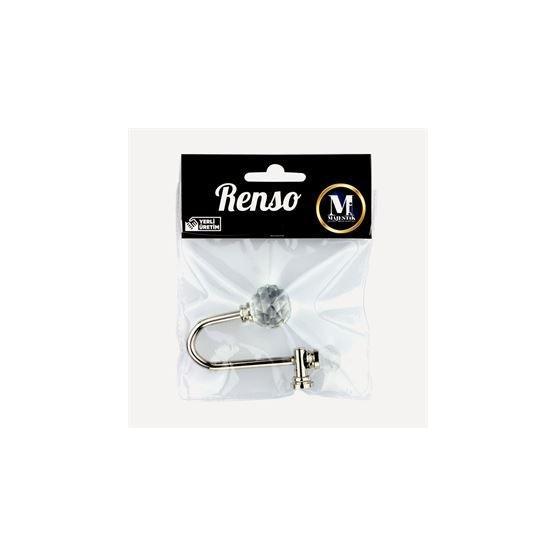 Majestik Renso R-12 Gümüş Gümüş Perde Aksesuarı