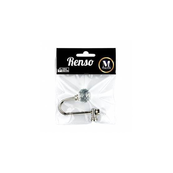 Majestik Renso R-12 Gümüş Gümüş Perde Aksesuarı