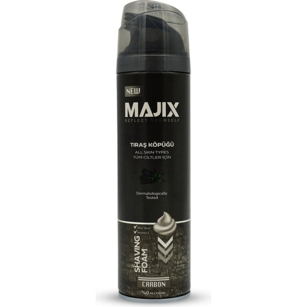 Majix Tıraş Köpüğü Carbon 200 ml Tıraş Jelleri / Köpükleri / Kremleri Fiyatı