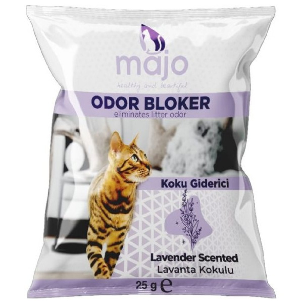 Majo Kedi Kumu Koku Giderici Lavanta Kokulu 25 gr 5 Adet - Koku Emici Toz Lavantalı - Lila Evcil Hayvan Ürünleri Fiyatı