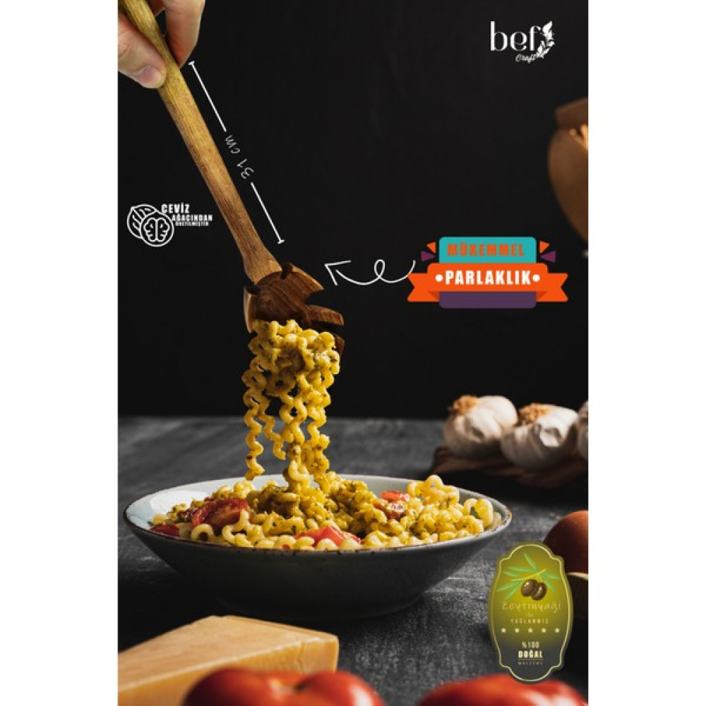 Makarna Kaşığı Tahta Kaşık Ahşap Kaşık Ceviz Ağacı Makarna Kaşığı Tahta Kaşık Servis Kaşığı Sunum Kaşığı Çatal / Kaşık / Bıçak Takımları Fiyatı