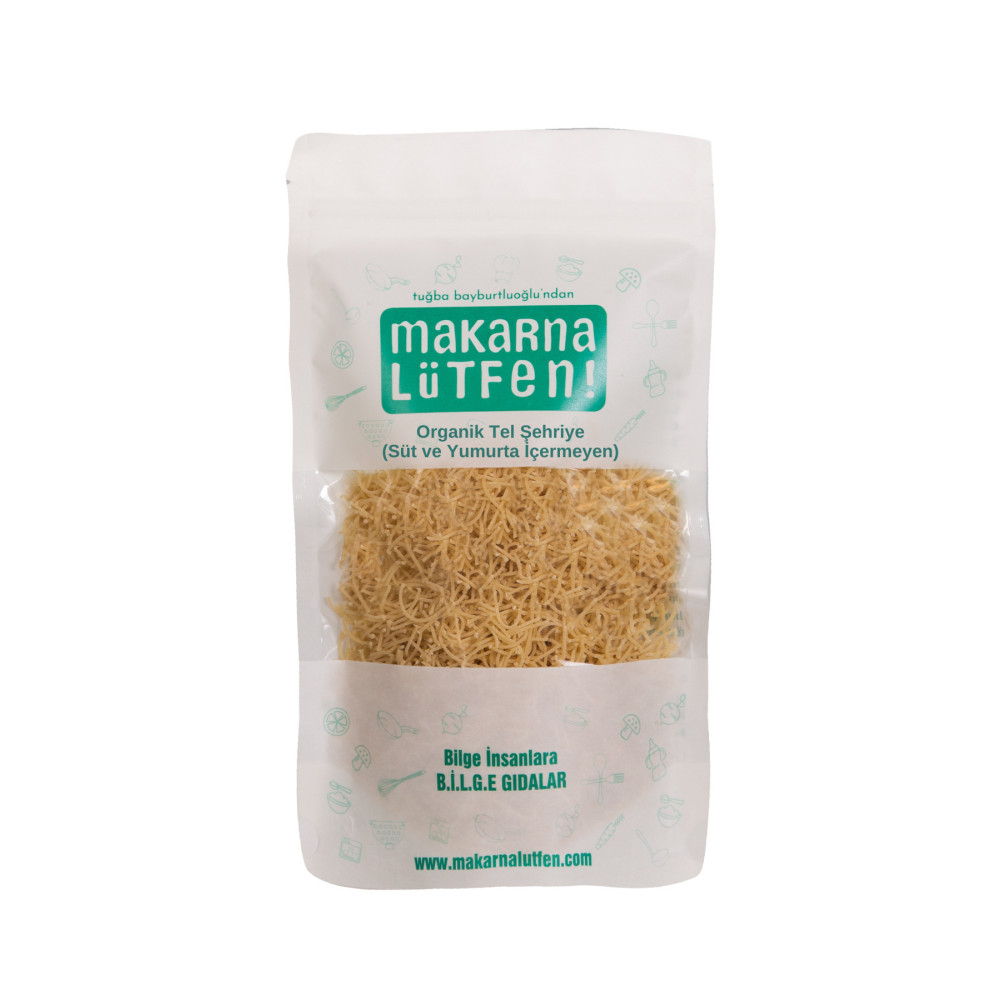 Makarna Lütfen Organik Tel Şehriye (SÜT VE YUMURTA İÇERMEYEN-250 G) Makarnalar Fiyatı