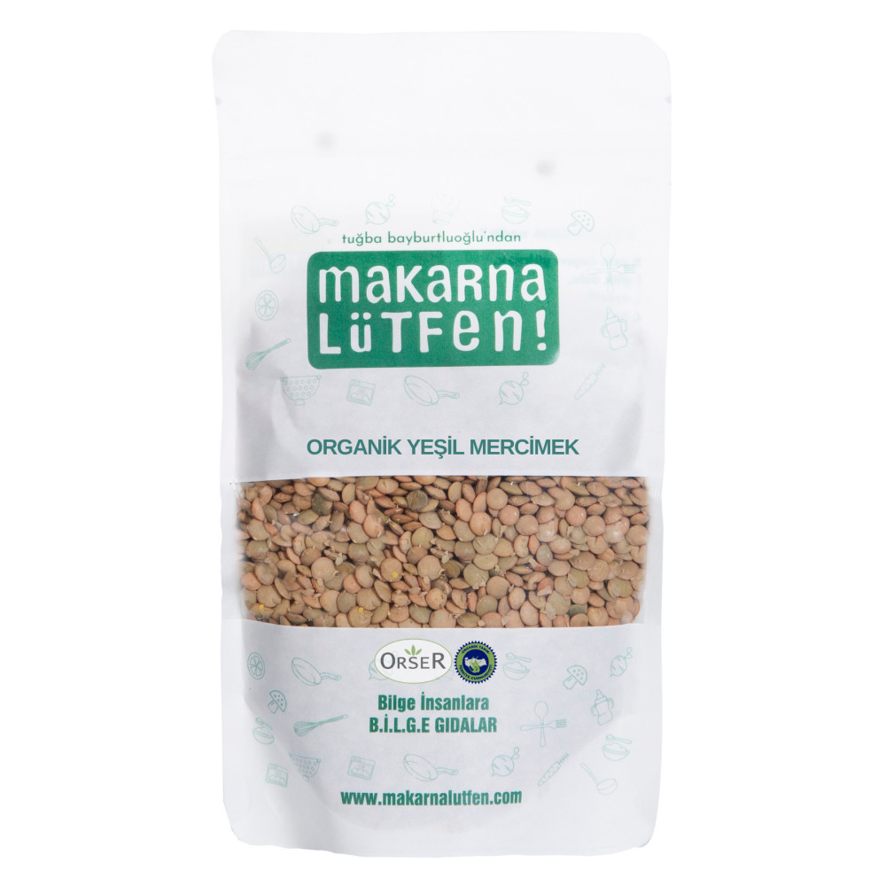 Makarna Lütfen Organik Yeşil Mercimek (250 G) Bakliyat Fiyatı