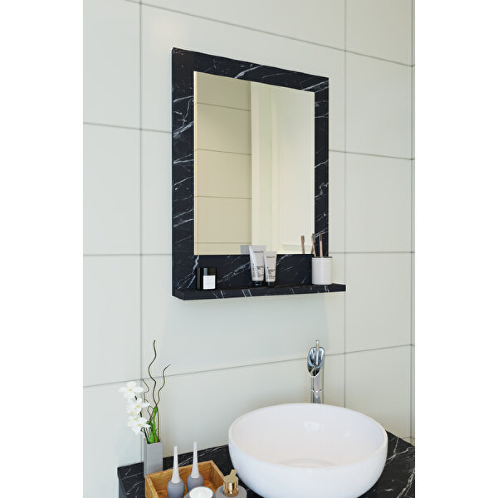 Makbulce Safir Banyo Aynası, Dresuar, 60X45 Raflı Banyo Aynası - Royal Banyo Aynası Fiyatı