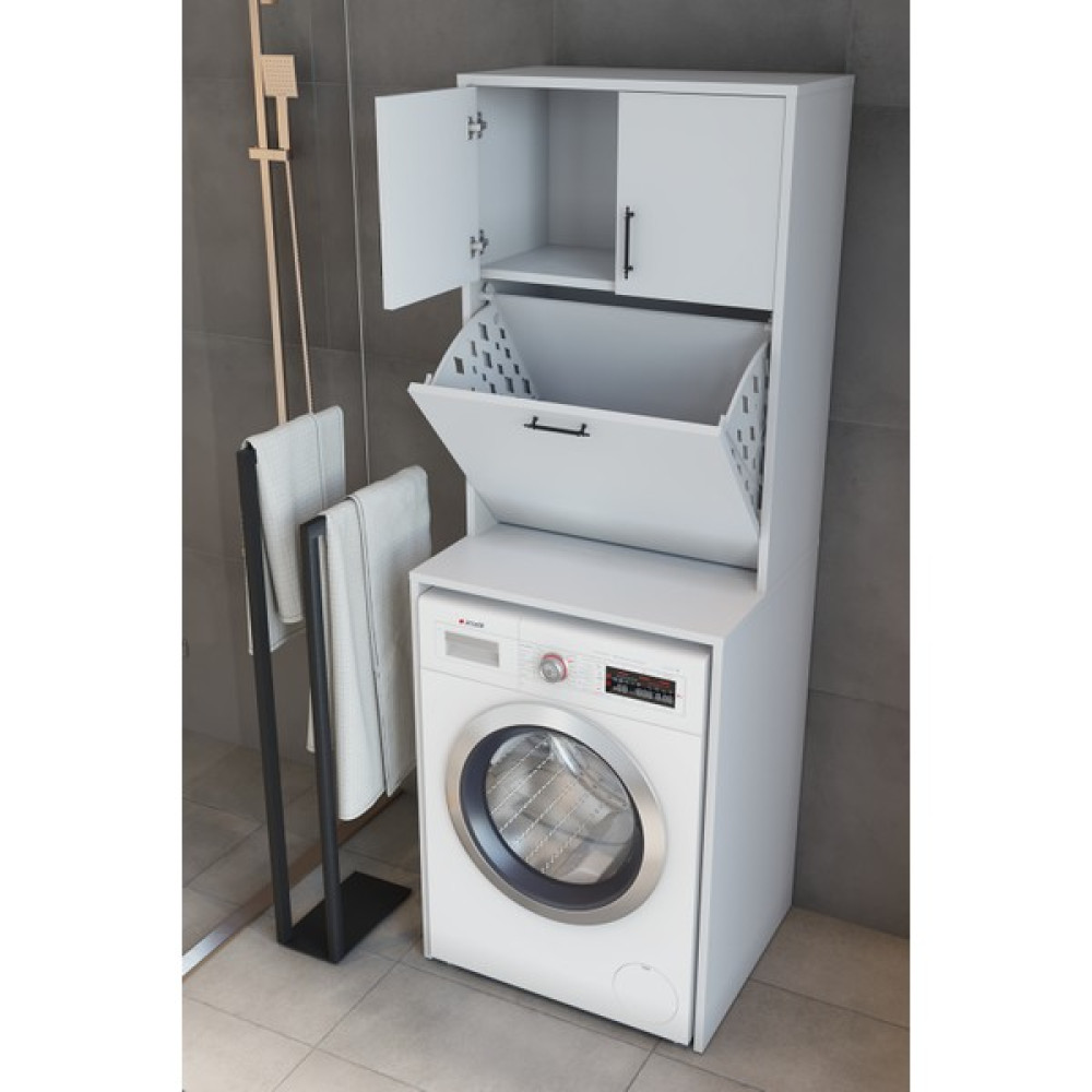 Makbulce Yasemin Kirli Çamaşır Sepetli Çamaşır Makinesi Dolabı Banyo Dolabı / Mobilyası Fiyatı