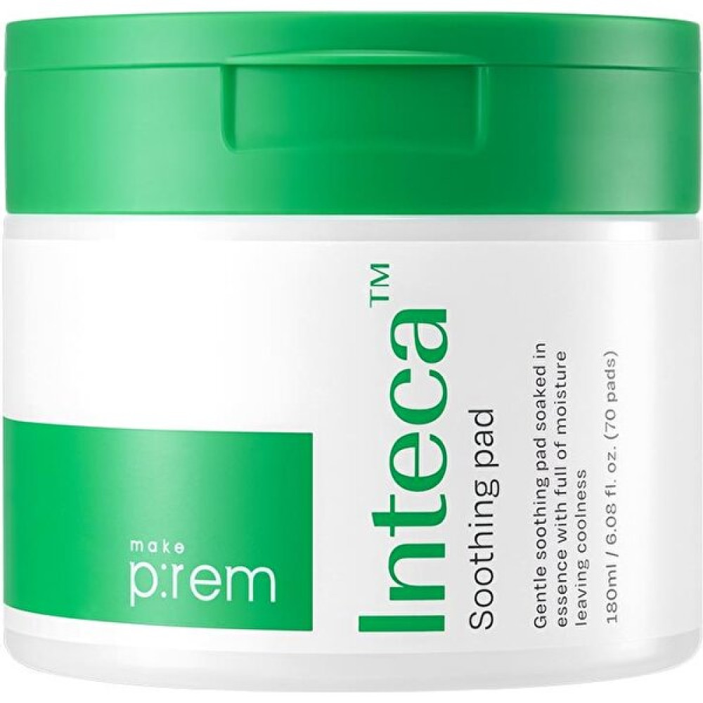 Make P:rem Make Prem Inteca Sooting Pad 70PS– Yatıştırmaya Tonikli Pad Cilt Temizleme ve Peeling Fiyatı