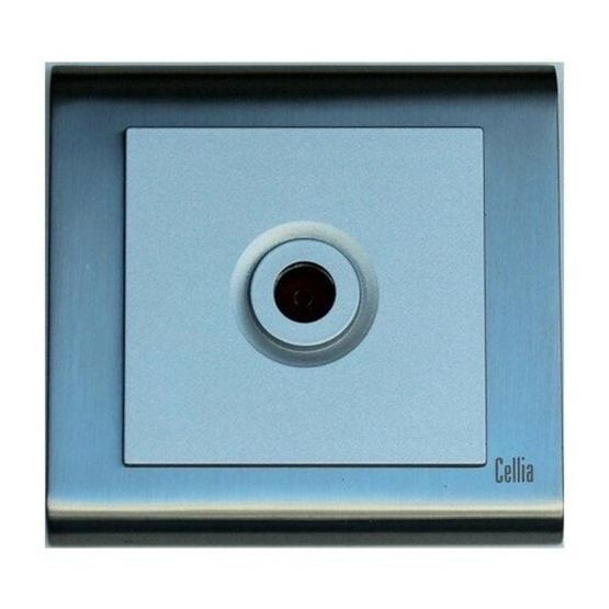 Makel Cellia Dimmer Gümüş Saten Çerçevemakel Kapak