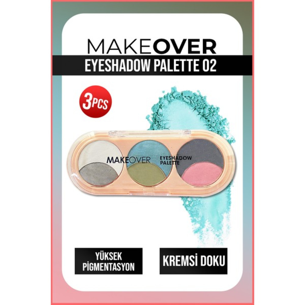 Makeover Eyeshadow Palette 3pcs No02 - kahve Göz Farı Fiyatı