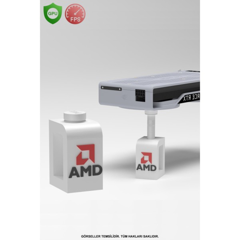 Makerpax Ayarlanabilir Ekran Kartı Tutucu, Ekran Kartı Destek Aparatı, AMD , Siyah / Beyaz Bilgisayar Yedek Parça Fiyatı
