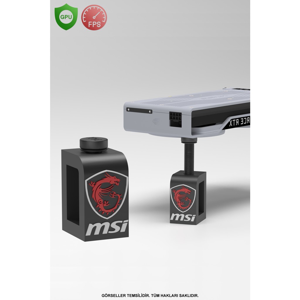 Makerpax Ayarlanabilir Ekran Kartı Tutucu, Ekran Kartı Destek Aparatı MSI, Siyah/Beyaz Bilgisayar Yedek Parça Fiyatı