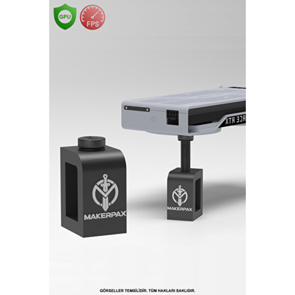 Makerpax Mıknatıs ve keçeli Ekran Kartı Destek Aparatı, GPU SUPPORT Bilgisayar Yedek Parça Fiyatı