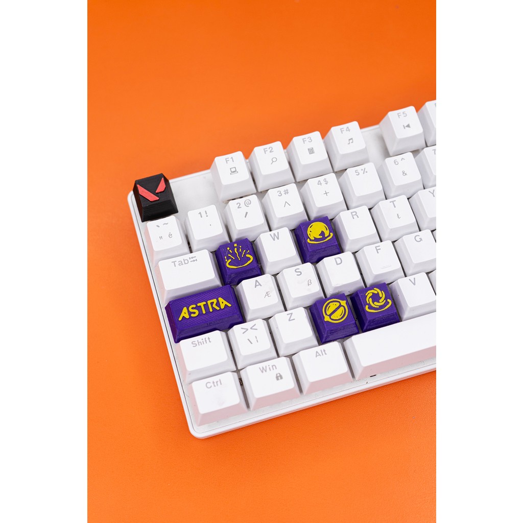 Makerpax Valorant Astra Keycaps, Q-E-X-C Mekanik Klavye Tuşu - Cherry Mx Klavye - Mouse Fiyatı