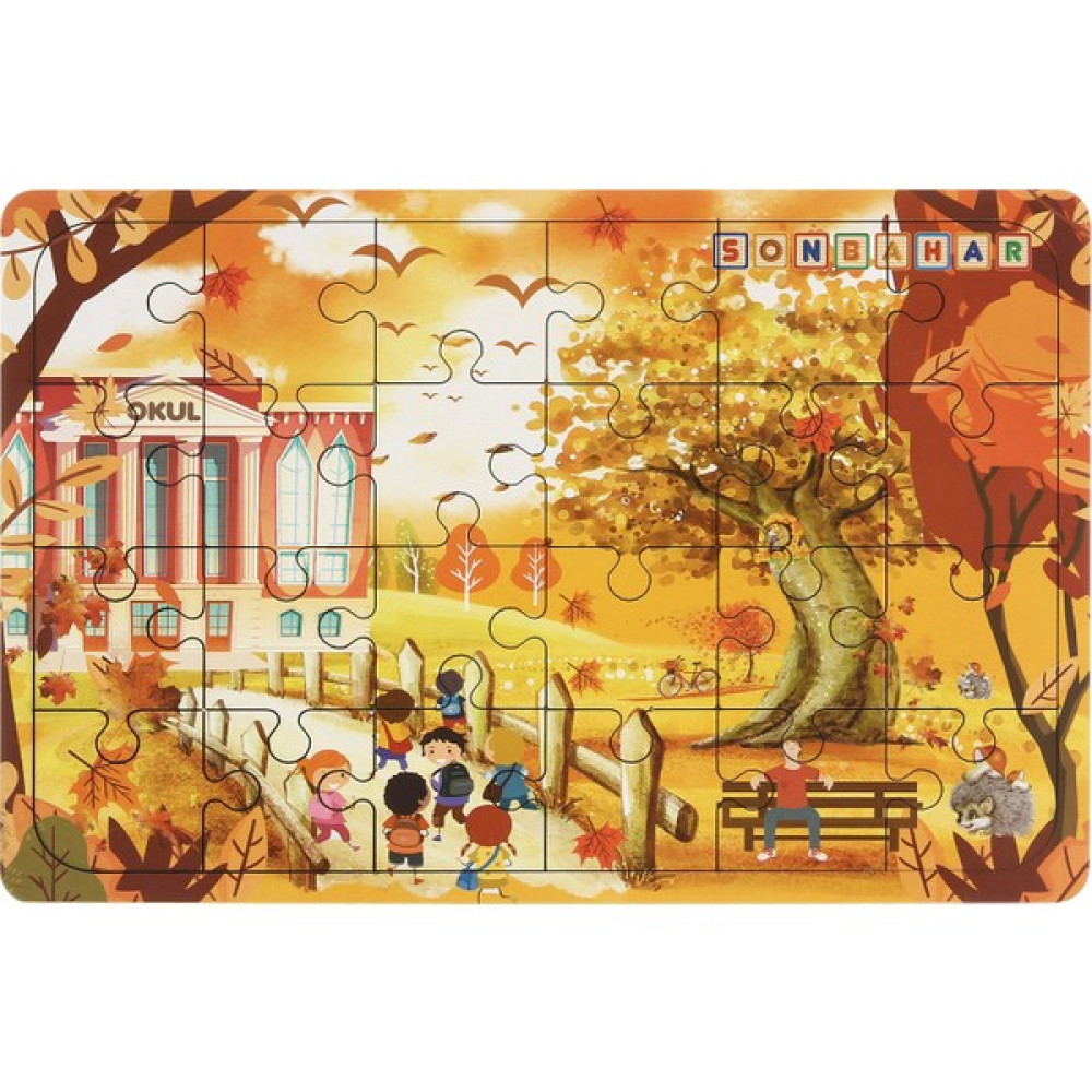 Maketçiniz 24 Parca Mevsımler Puzzle Sonbahar Eğitici Oyuncak Fiyatı