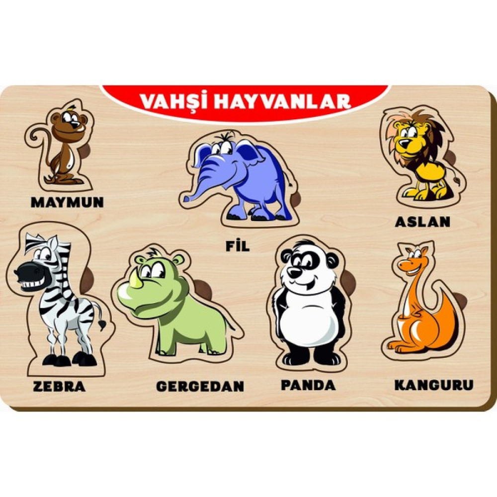 Maketçiniz Ahşap Bul Tak Eğitici Vahşi Hayvanlar Bebek Oyuncakları Fiyatı