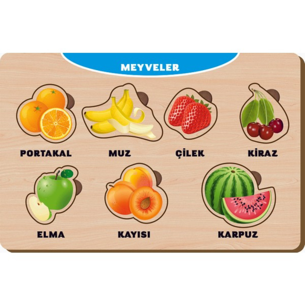 Maketçiniz Ahşap Bul Tak Eğitici Yapboz Meyveler Bebek Oyuncakları Fiyatı