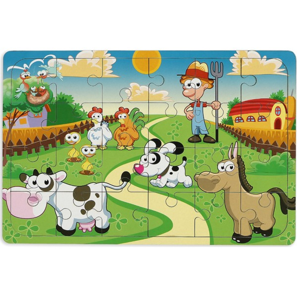 Maketçiniz Çiftliğim 24 Parça Ahşap Puzzle Bebek Oyuncakları Fiyatı