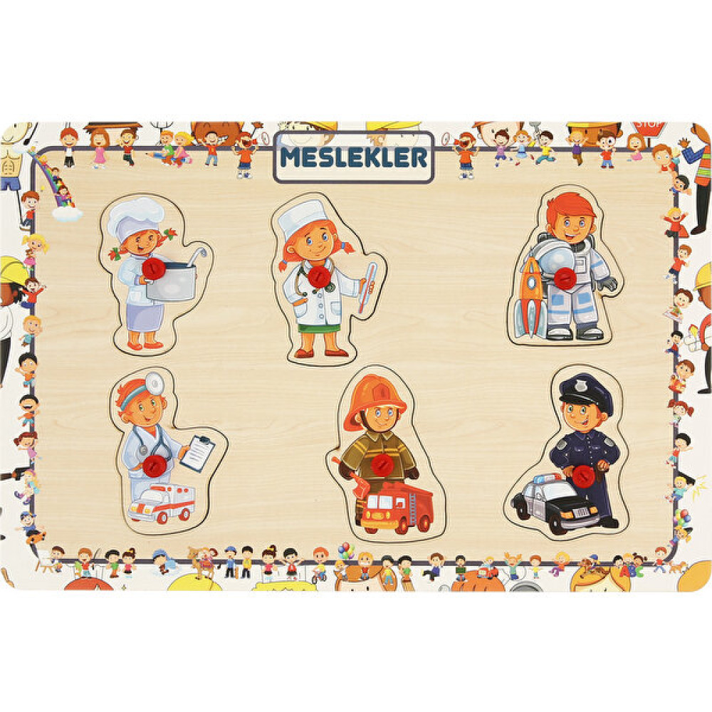 Maketçiniz Tutmalı Interaktıf Puzzle Meslek Bebek Oyuncakları Fiyatı