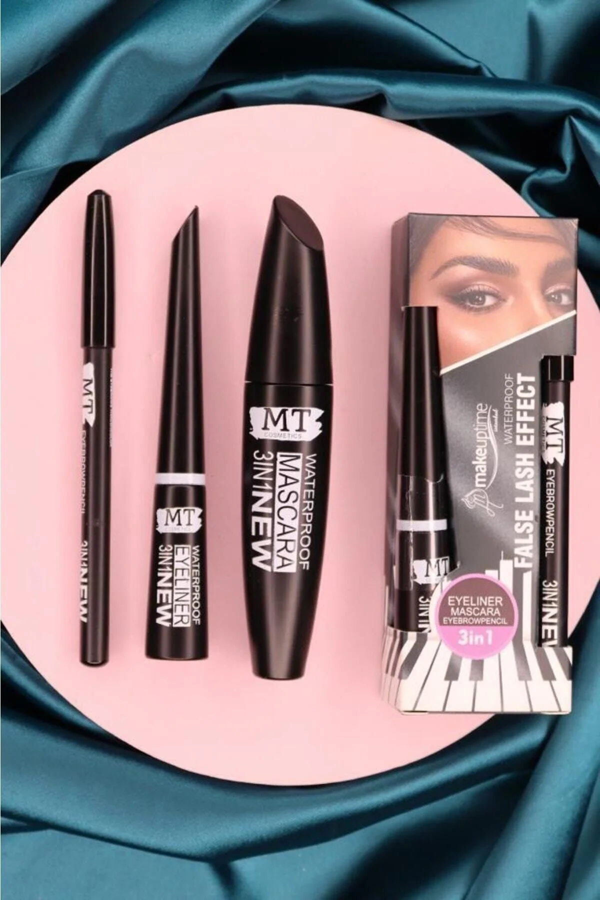 Makeuptime 3 In 1 Suya Dayanıklı Maskara & Kalem & Eyeliner Seti" Rimeller / Maskaralar Fiyatı