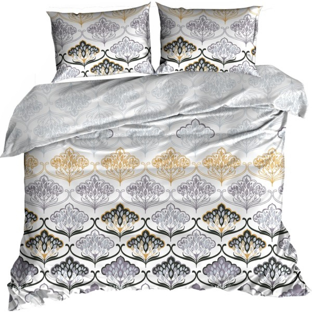 Maki Pamuk Çift Kişilik Nevresim ve 2 Yastık Kılıfı Seti Volutes - 200 x 220 cm - Renkli Nevresim Takımı Fiyatı