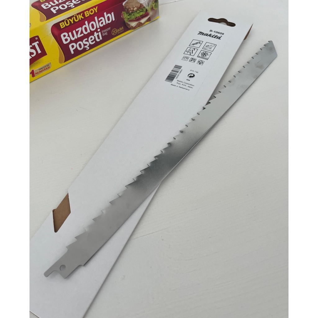 Makita B-10609 305 mm Tilki Kuyruğu Bıçağı - Buz ve Kemik Kesme Testere Bıçağı (Buzdolabı Poşeti Hediye) - 1 adet Buzdolapları Fiyatı