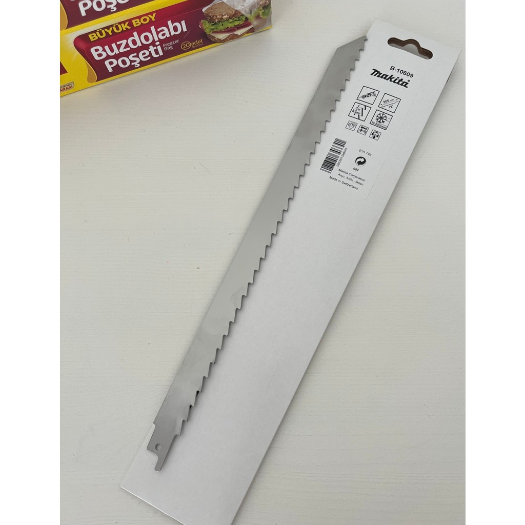 Makita B-10609 305 mm Tilki Kuyruğu Bıçağı - Buz ve Kemik Kesme Testere Bıçağı (Buzdolabı Poşeti Hediye) - 3 adet Buzdolapları Fiyatı