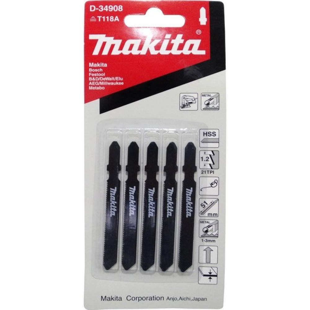 Makita D-34908 Dekupaj Testere Bıçağı - Metal - Gri Oto Boyaları Fiyatı