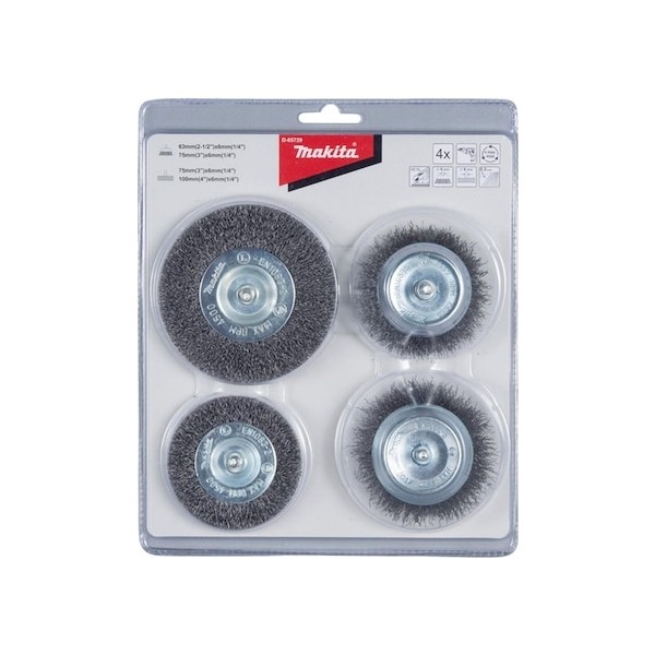 Makita D-65729 4 Parça Pimli Matkap Tel Fırça Seti Matkaplar Fiyatı