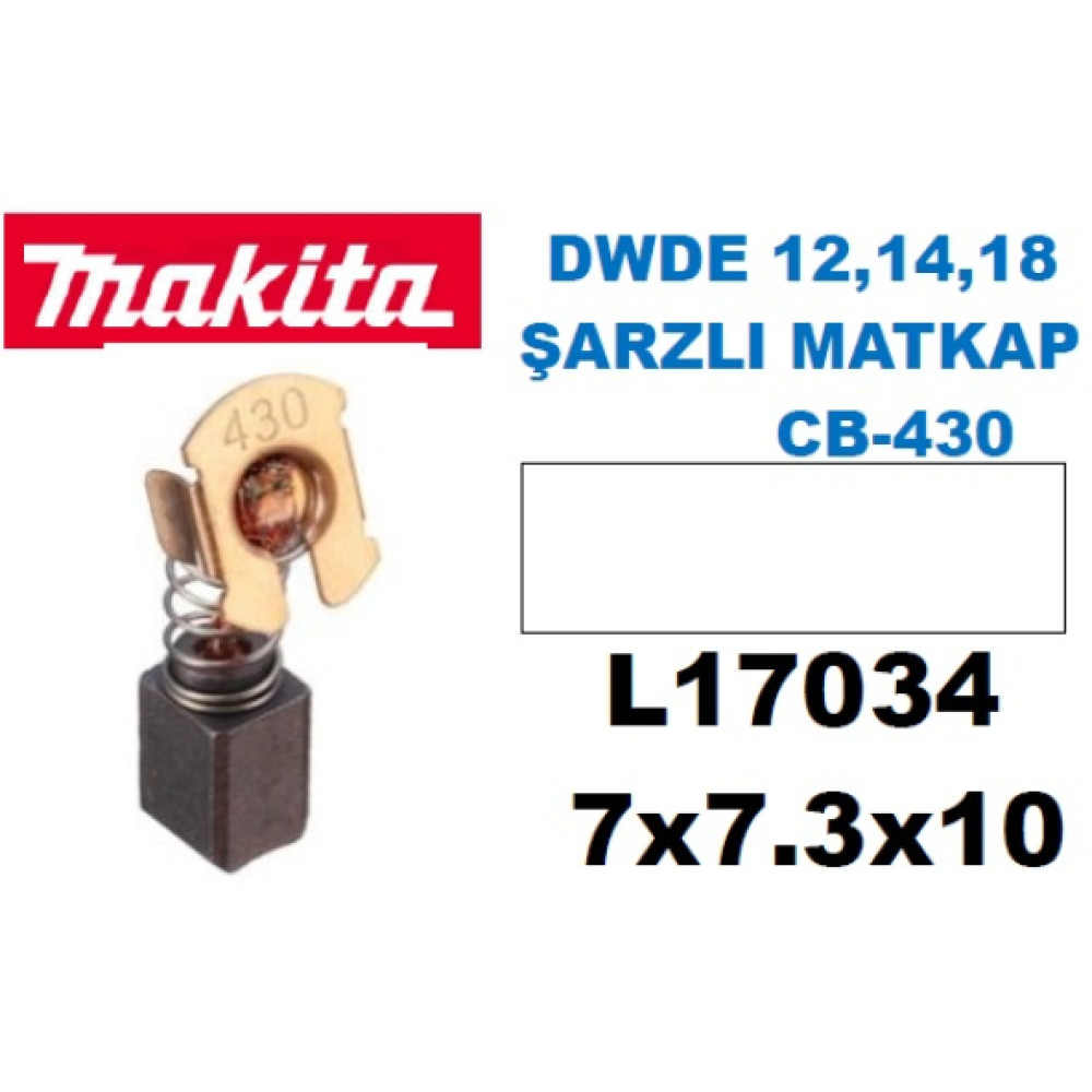 Makita Dwde 12,14,18 Sarzlı Matkap Cb 430 Komur Firca Seti 7X7,3X10 Matkaplar Fiyatı