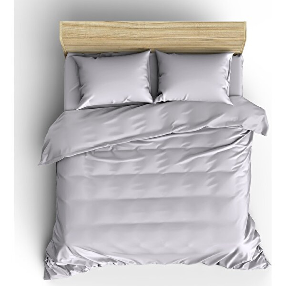 Makiteks %100 Pamuklu Açık Gri 200x220+2*(50x70) Çift Kişilik Nevresim ve Yastık Kılıfı Seti - 200 x 220 cm - Renkli Nevresim Takımı Fiyatı