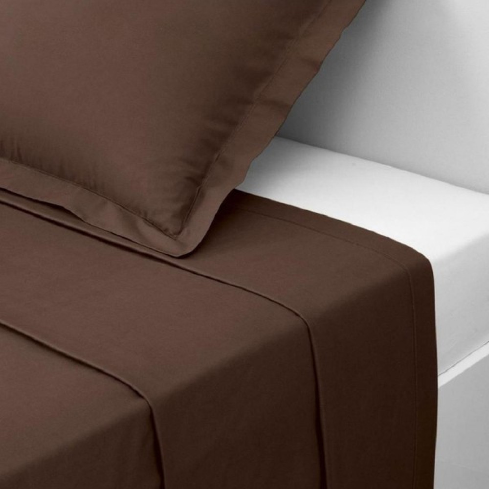 Makiteks %100 Pamuklu Kahverengi 160X240 Tek Kişilik Yataklara Uygun Lastiksiz Düz Çarşaf - 160 x 240 Çarşaf Fiyatı