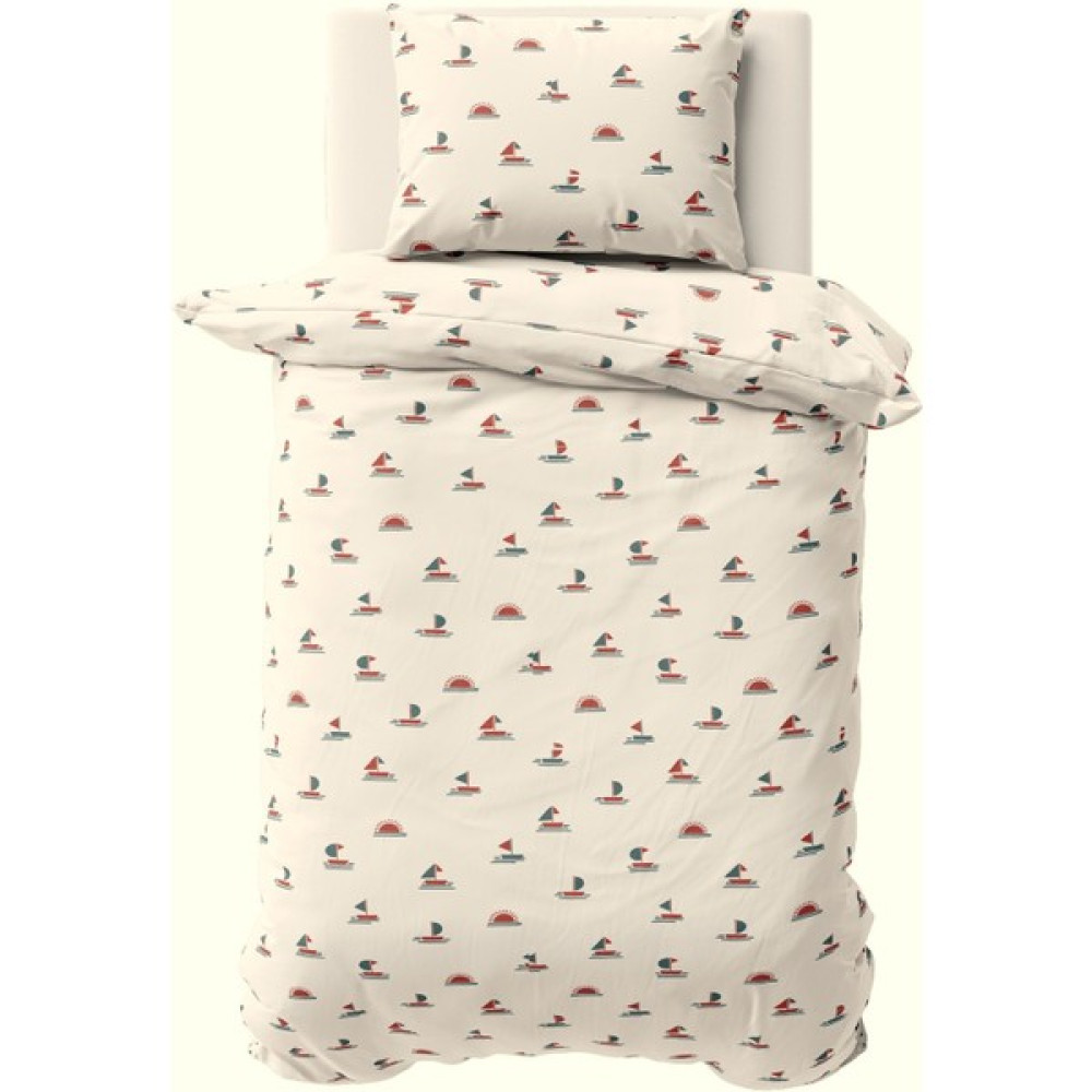 Makiteks %100 Pamuklu Yelken Gün Batımı Genç Çocuk Odası 160X220+50X70 Tek Kişilik Nevresim Seti - Bej - 160 x 220 cm Nevresim Takımı Fiyatı