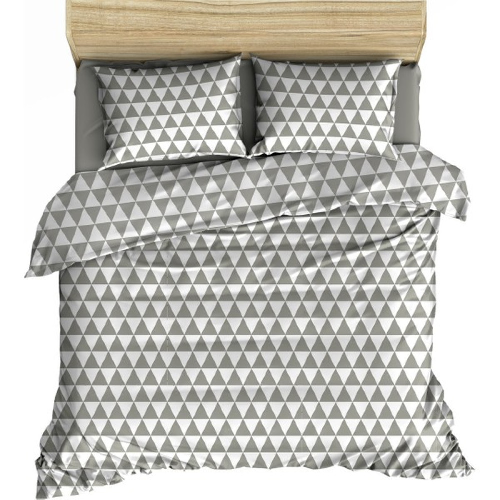 Makiteks Maki %100 Pamuklu Lorenz Tek Kişilik Nevresim ve Yastık Kılıfı Seti - 160 x 220 cm - Beyaz - Gri Nevresim Takımı Fiyatı