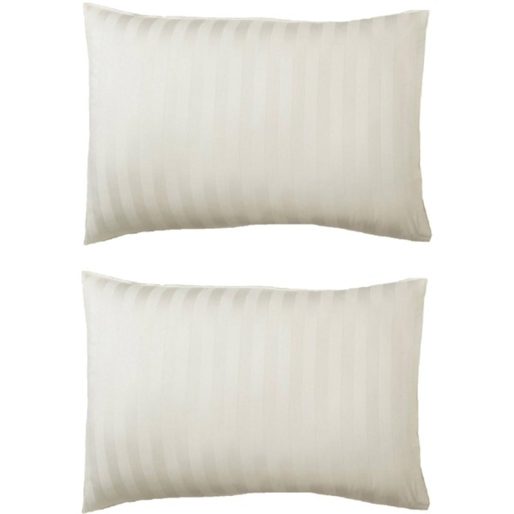 Makiteks Pamuklu Saten Çizgili Bej 2 Adet 50X70 Yastık Kılıfı - 50 x 70 cm Yastık Kılıfı Fiyatı