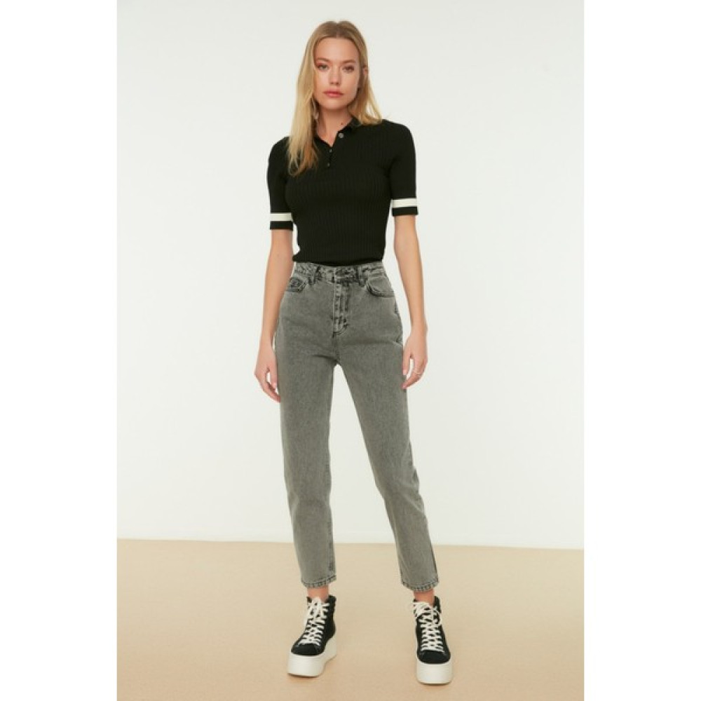 Makras Exclusive Mary Jane Kadın Füme Renk %100 Koton Denim Kumaş Mom Fit Yüksek Bel Jean Erkek Jeans / Kot Pantolon Fiyatı