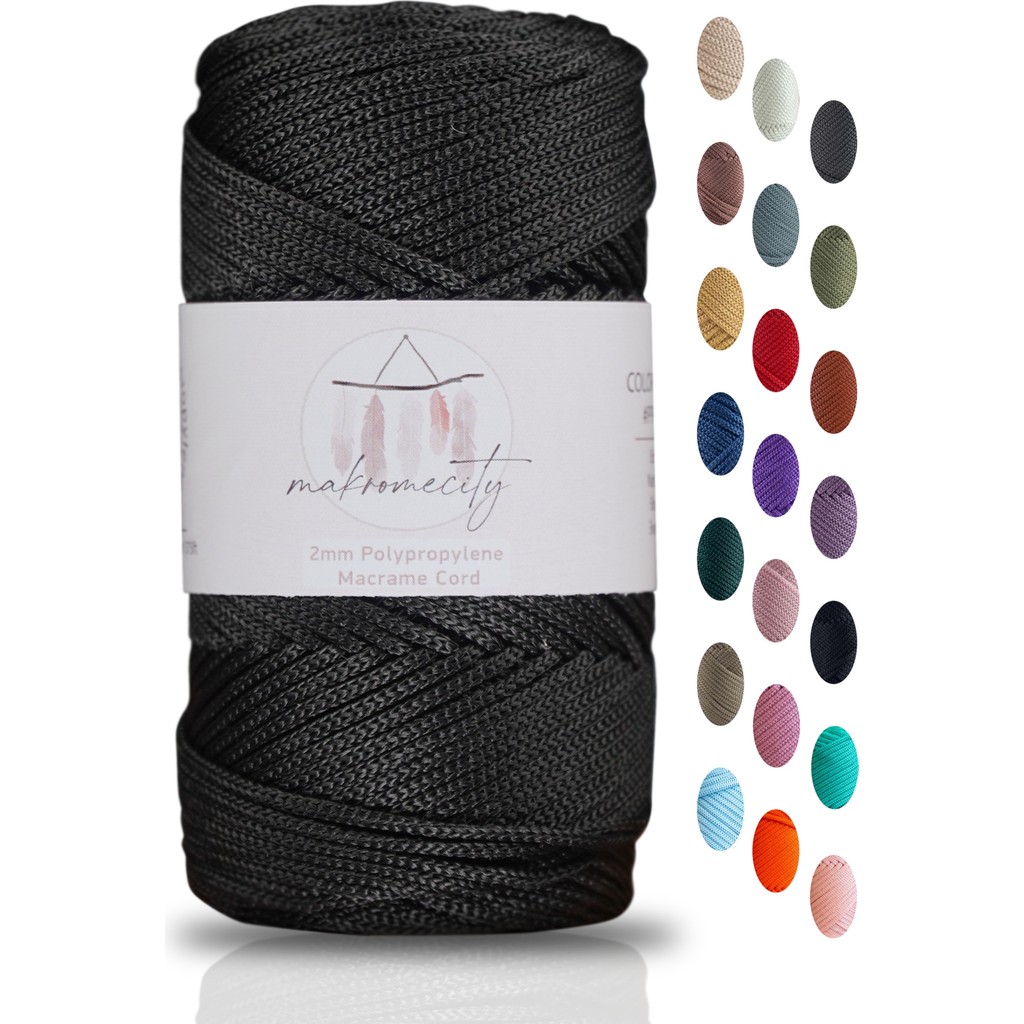 Makromecity Premium 100 Gr Polyester Makrome Ipi Acı Kahve 2mm - 120 M Supla Ip Ve Çanta Ipliği Diğer Fiyatı