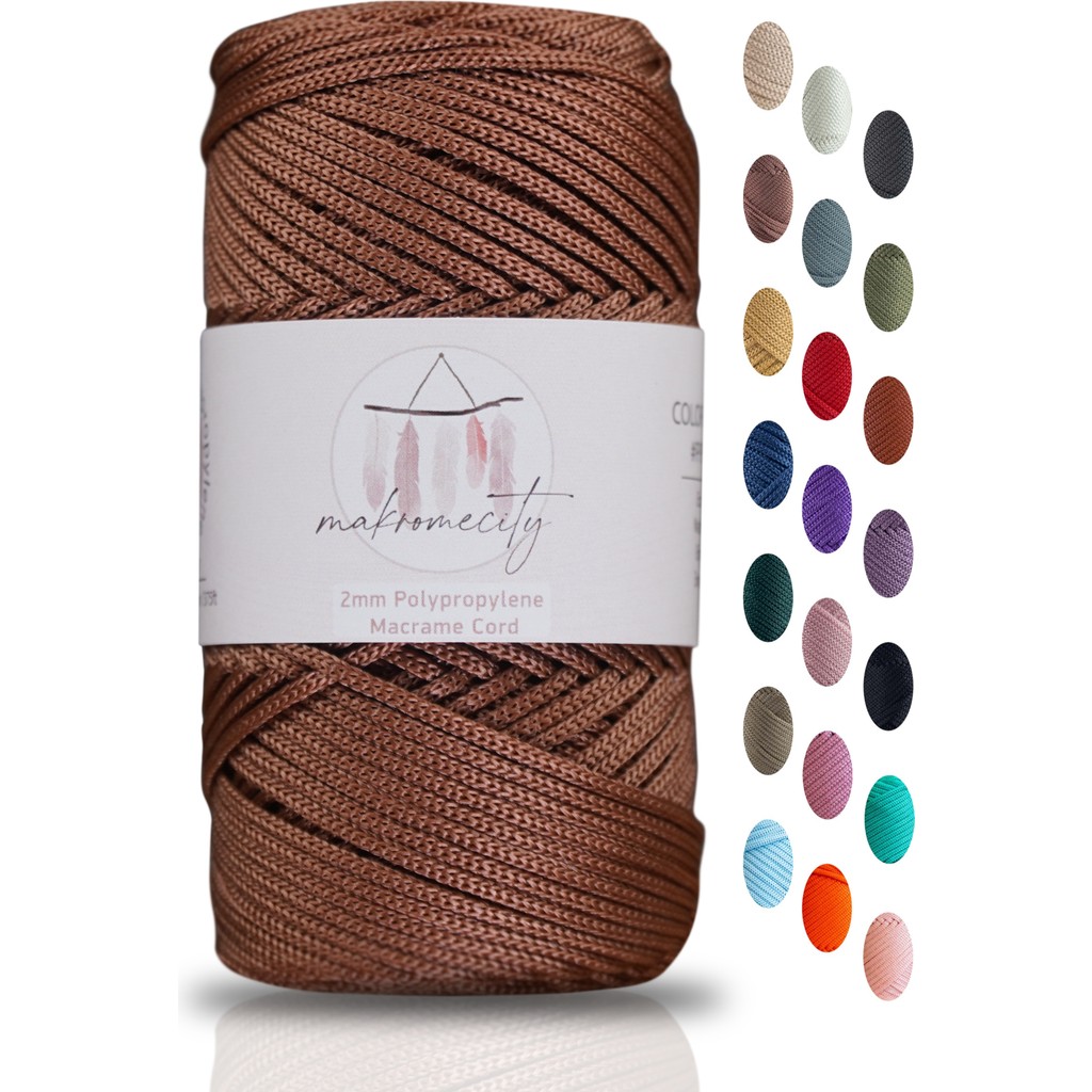 Makromecity Premium 100 Gr Polyester Makrome Ipi Bakır 2mm - 120 M Supla Ip Ve Çanta Ipliği Diğer Fiyatı