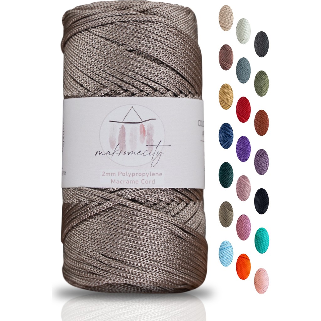 Makromecity Premium 100 Gr Polyester Makrome Ipi Vizon 2mm - 120 M Supla Ip Ve Çanta Ipliği Diğer Fiyatı