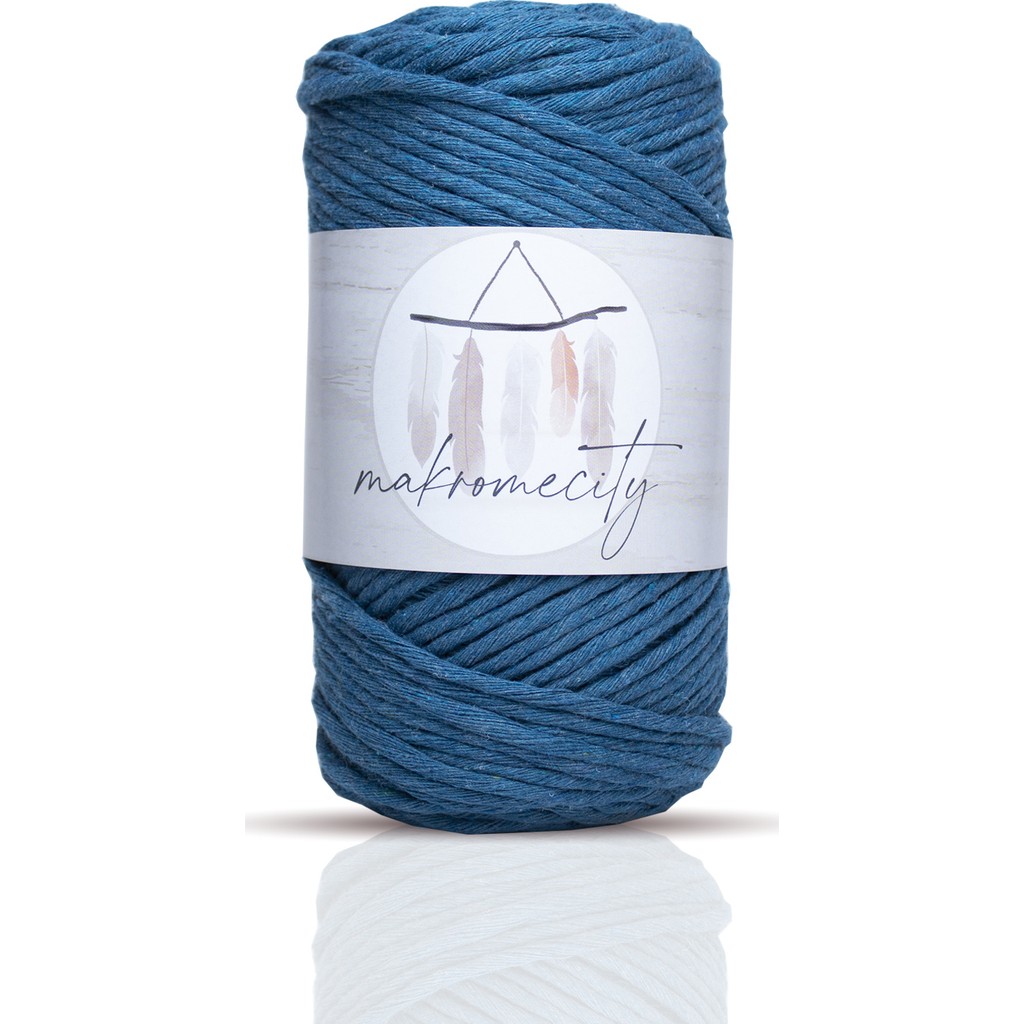 Makromecity Taranan Makrome İpi 3mm Kot Mavisi - Kot Mavi Diğer Fiyatı